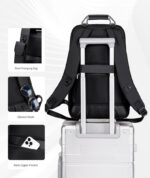 ARCTIC HUNTER τσάντα πλάτης B00915 με θήκη laptop 15.6", USB, 20L, μαύρη - Image 5