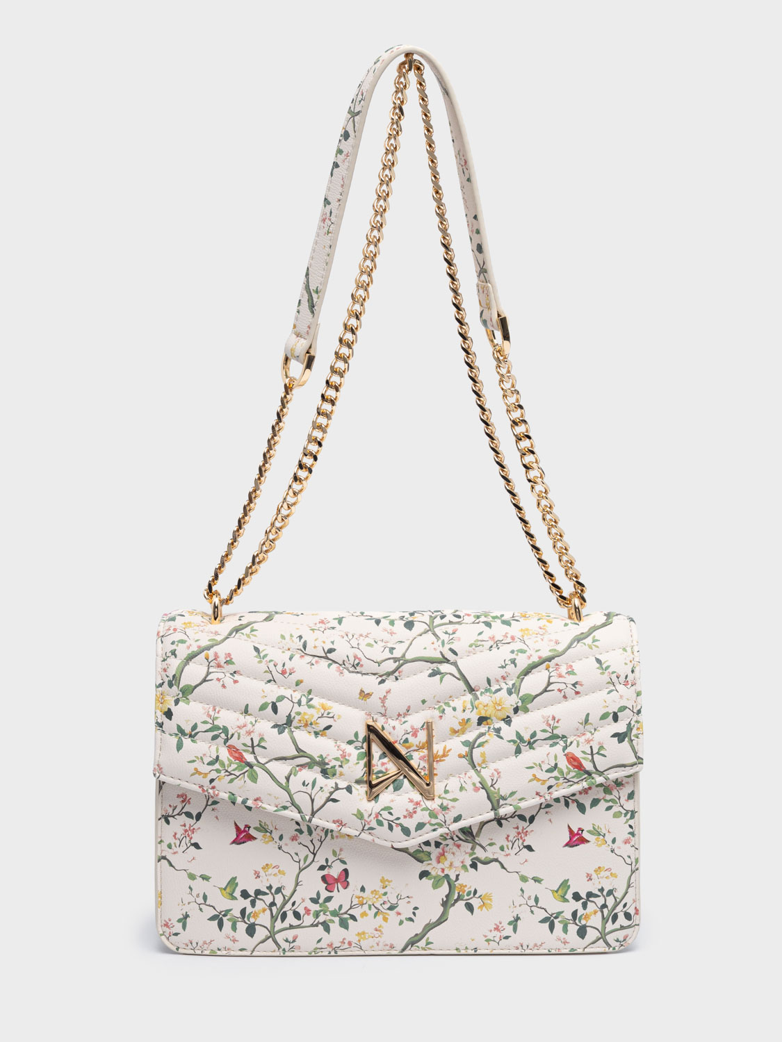 Mia-White-Floral-1 Nolah γυναικεία τσάντα ώμου/χιαστί Mia White Floral - Image 1