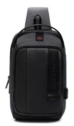 ARCTIC HUNTER τσάντα Crossbody XB00100, USB, 5L, μαύρη - Image 2