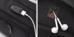 ARCTIC HUNTER τσάντα Crossbody XB00100, USB, 5L, μαύρη