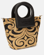 SORENA HANDMADE CASSANDRA MINI STATEMENT TOP-HANDLE BAG SBSS-0081-M002 - Image 4
