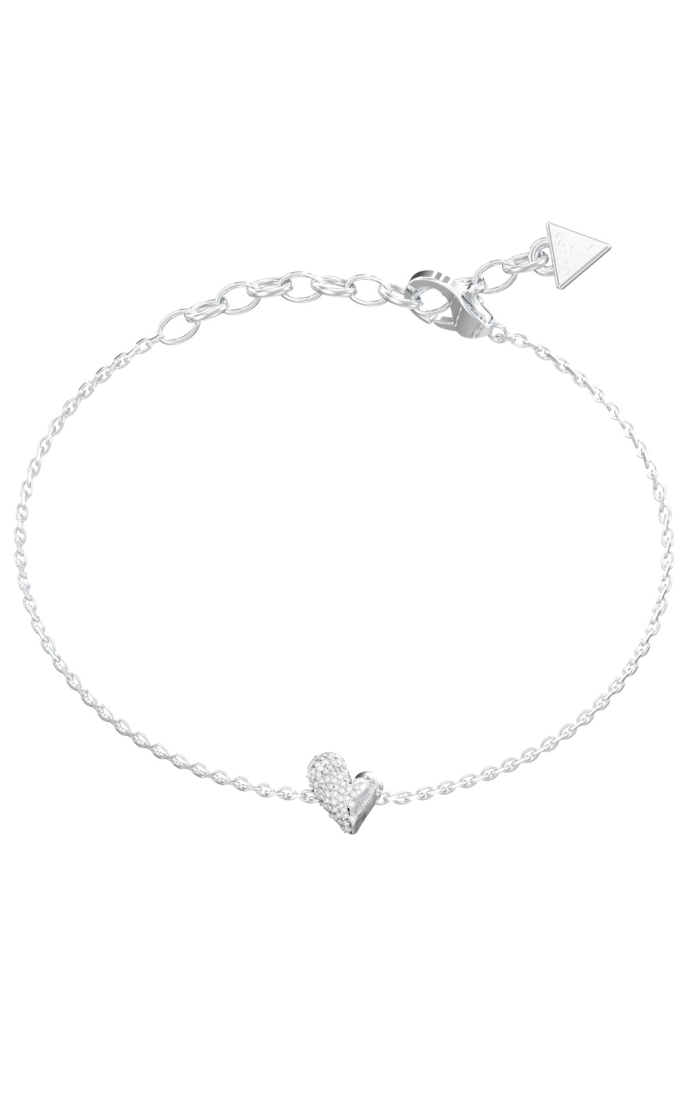 GUESS-STEEL-GOLDEN-LOVE-JUBB06449JWRHL-Βραχιόλι-Ασημένιο-Με-Καρδιά-Με-Πέτρες GUESS STEEL GOLDEN LOVE JUBB06449JWRHL Βραχιόλι Ασημένιο Με Καρδιά Με Πέτρες - Image 1