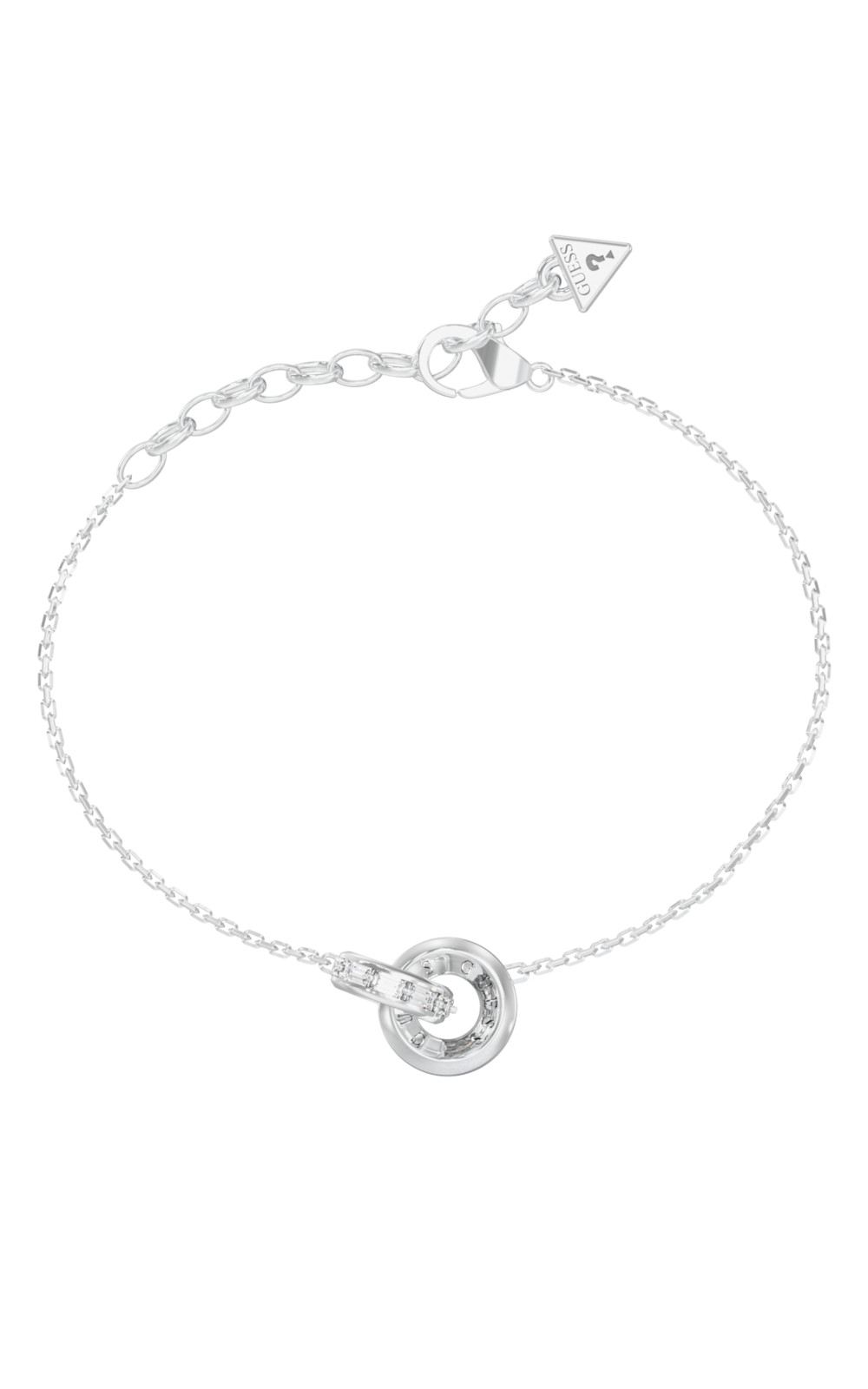 GUESS-STEEL-LES-BAGUETTES-JUBB06331JWRHL-Βραχιόλι-Ασημένιο-Με-Δυο-Κρικάκια-Με-Πέτρες GUESS STEEL LES BAGUETTES JUBB06331JWRHL Βραχιόλι Ασημένιο Με Δυο Κρικάκια Με Πέτρες - Image 1