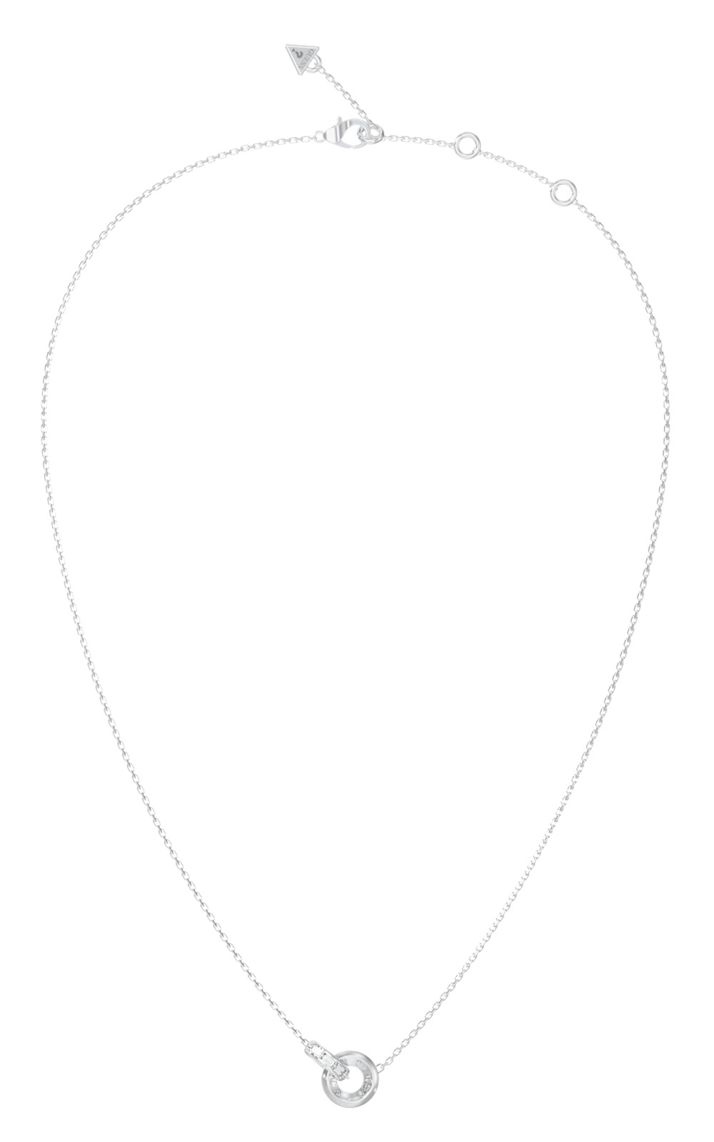 GUESS-STEEL-LES-BAGUETTES-JUBN06330JWRHT-U-Κολιέ-Ασημένιο-Με-Δυο-Κρικάκια GUESS STEEL LES BAGUETTES JUBN06330JWRHT/U Κολιέ Ασημένιο Με Δυο Κρικάκια - Image 1
