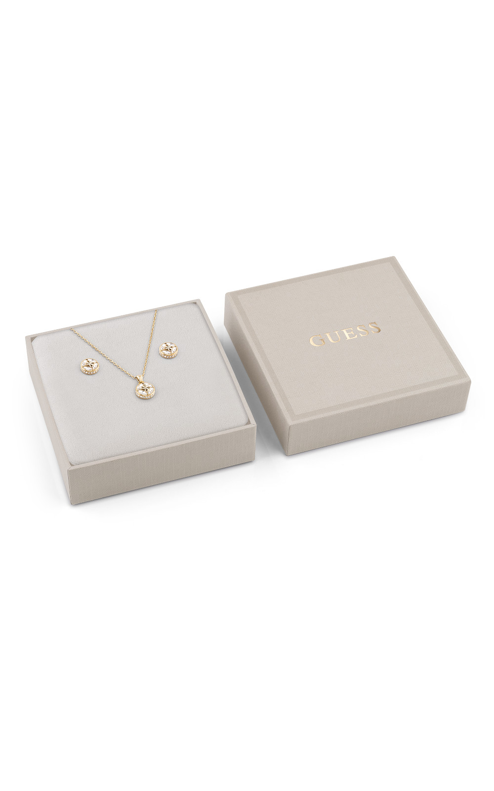 GUESS-STEEL-4G-SUPREME-JUBS06066JWYGT-U-Κουτάκι-Με-Χρυσό-Κολιέ-Και-Σκουλαρίκια GUESS STEEL 4G SUPREME JUBS06066JWYGT/U Κουτάκι Με Χρυσό Κολιέ Και Σκουλαρίκια - Image 1