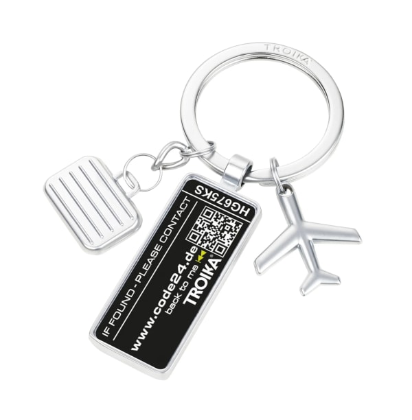 kr25-06ma_1791412856 Troika Μπρελόκ Code 24 KR25-06/MA - Ασημί - Image 1