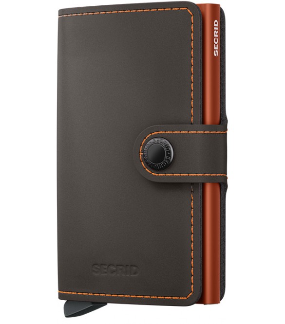 secrid-mini-dermatino-portofoli-prostasias-karton-truffle-portokali-mat-miniwallet-matte-truffle-orange-mm-truffle-orange Secrid Miniwallet Original Δερμάτινο Ανδρικό Πορτοφόλι Καρτών με RFID MM-Truffle & Orange - Image 1